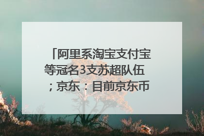 阿里系淘宝支付宝等冠名3支苏超队伍；京东：目前京东币链科技并没有开始发行稳定币｜早资道