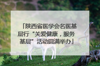 陕西省医学会名医基层行“关爱健康，服务基层”活动圆满举办