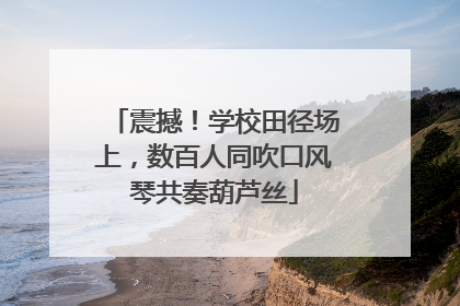 震撼！学校田径场上，数百人同吹口风琴共奏葫芦丝