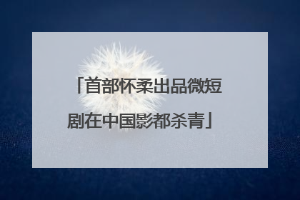 首部怀柔出品微短剧在中国影都杀青