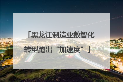 黑龙江制造业数智化转型跑出“加速度”