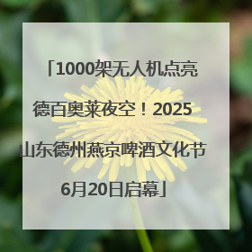 1000架无人机点亮德百奥莱夜空！2025山东德州燕京啤酒文化节6月20日启幕