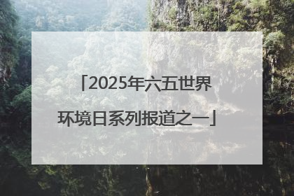 2025年六五世界环境日系列报道之一