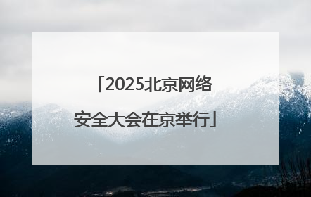 2025北京网络安全大会在京举行