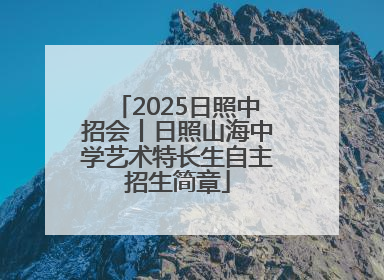 2025日照中招会丨日照山海中学艺术特长生自主招生简章
