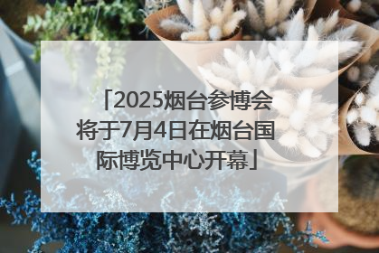 2025烟台参博会将于7月4日在烟台国际博览中心开幕