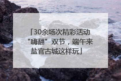 30余场次精彩活动“嗨翻”双节，端午来盐官古城这样玩