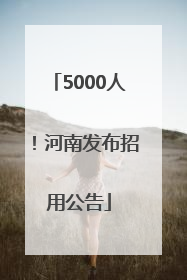 5000人！河南发布招用公告