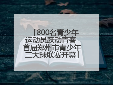 800名青少年运动员跃动青春 首届郑州市青少年三大球联赛开幕